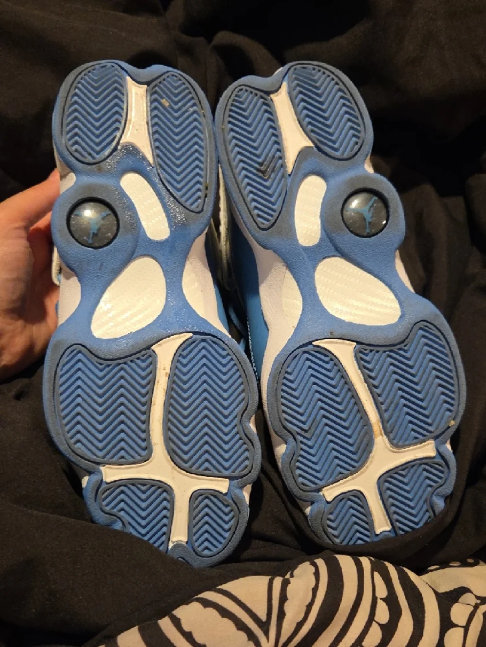Jordan 6 Rings Kids Light Blue and White Sneakers - Picture 5 of 5